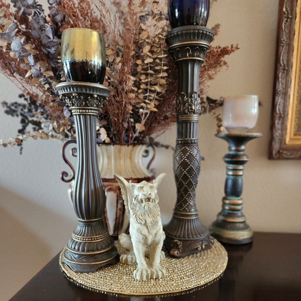 Anthropologie- Metal Bead Charger